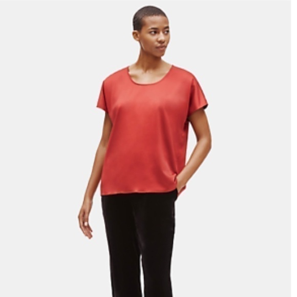 Eileen Fisher Lightweight Short Sleeve Sweater PS - Picture 1 of 11